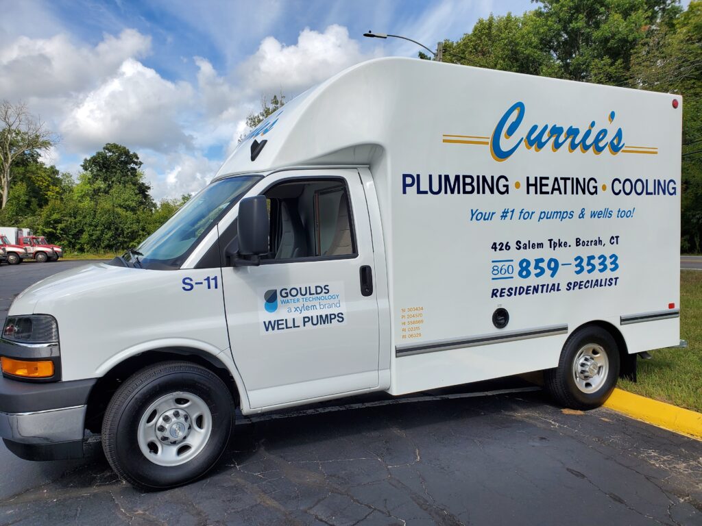 Curries-plumbing-heating-cooling contractor-truck-oakdale-CT